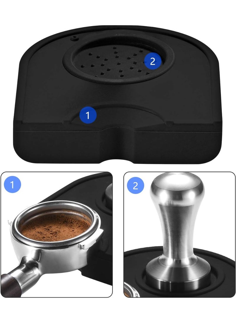 حصيرة مكبس قهوة من السيليكون جل لتحضير الإسبريسو – وسادة سيليكون مقاومة للانزلاق لحماية السطح لأدوات الباريستا في المنزل والمقاهي - Image 5